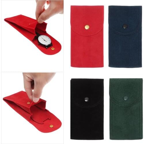 Flannelette Watch Storage Bag Men Women Durable Portable Watch Dust Protection Case Watch Collection Accessories