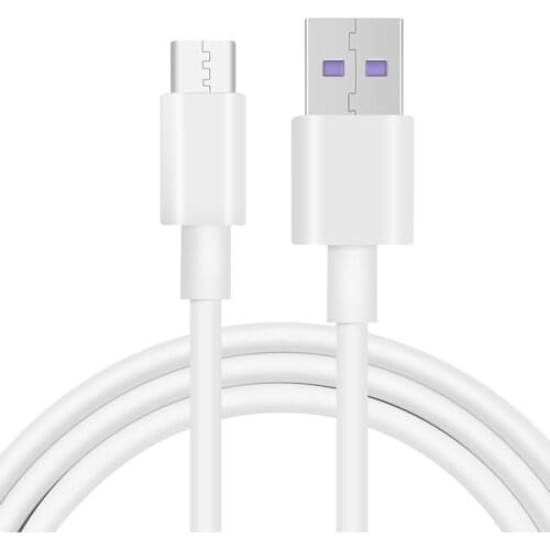Hot 5A USB Cable Type C White For Samsung HUAWEI Charge Cable USB C Quick Charger For Huawei P40 Android USB-C Phone Cord