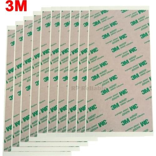 20x (100mm*200mm*0.13mm) 3M 468MP 200MP Adhesive Sticker for Double Sticky for Case DIY, Metal Nameplate, Laptop Parts Assemble
