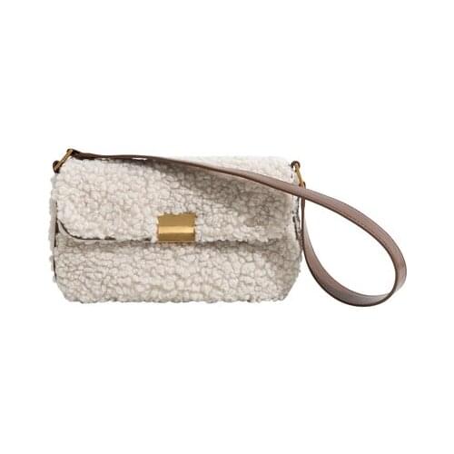 Fashion Plush Tote Womens Handbag Casual Lambswool Pu Leather Shoulder Messenger Bags for Women 2021 Womens Designer Bag Purse