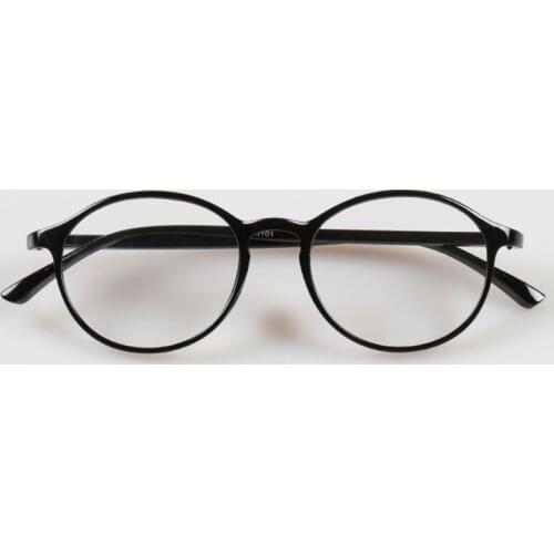 Fashion Round Men Women Plain Glasses Retro Black Leopard TR90 Eyeglasses Frame Gray No Degree Flat Mirror Purple Wine Red P001