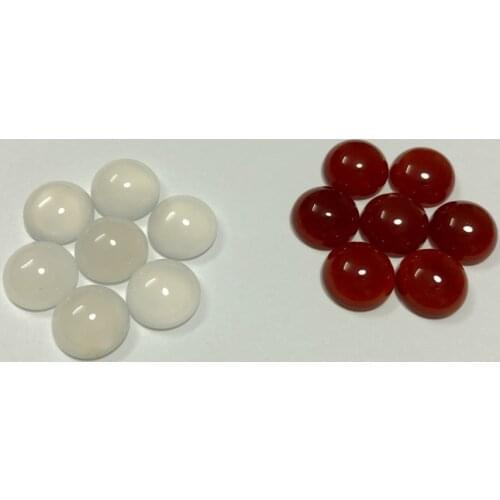 Natural Red Carnelian agat e White Carnelian 12mm round gem stone cabochons fit stone ring pendants necklace DIY 5pcs/lot