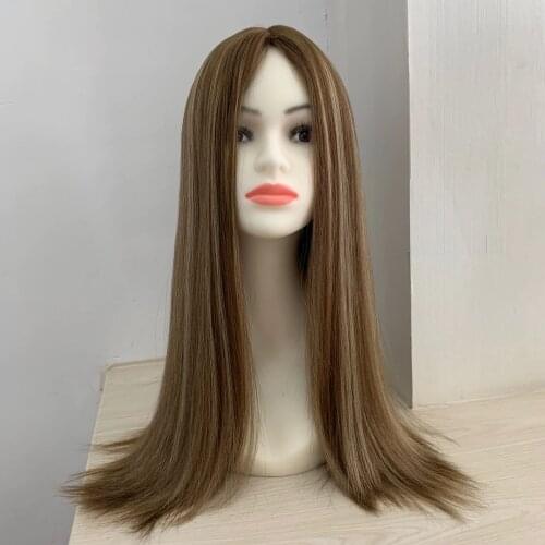 Tsingtaowigs Custom made European virgin hair unprocessed hair 22inch straight jewish wig Best Sheitels wigs free shipping