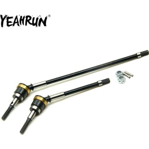 CVD Alloy Front Axle Steering Drive Shaft Universal Joint Drive Shaft for 1/10 Axial Wraith RC Crawler Car Off Road Truck