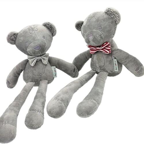 Plush Toy Soft Bear Doll Stuffed Animal Unique Baby Shower Gift for Infant Boys Girls