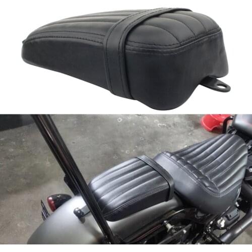Motorcycle Rear Passenger Cushion Pillion Pad Solo Seat Cushioning Saddle For Harley Street Bob 2018-20 Motorcycle Accessories