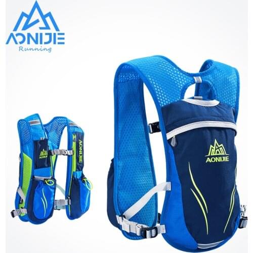 AONIJIE E885 Hydration Backpack Rucksack Bag Vest Harness For 1.5L Water Bladder Hiking Camping Running Marathon Race Sport 5.5L