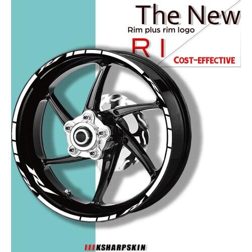 Motorcycle personality wheel reflective sticker rim stripe kit tire waterproof moto decorative decal for YAMAHA R1 R 1 r1