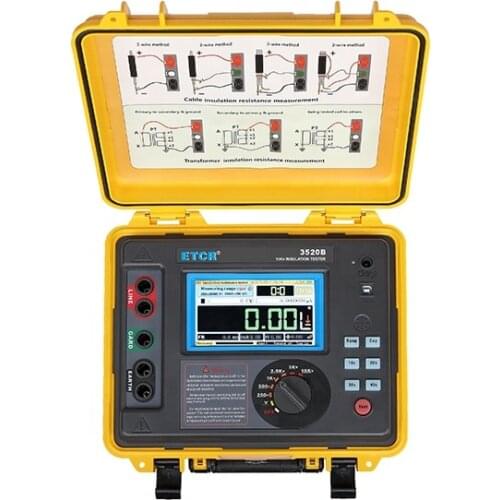 ETCR3520B Insulator Resistance Tester With Uploading Data And Storage Function 10KV, 20Tohm, 7mA