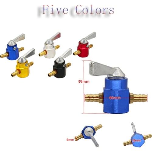 Universal inline 6mm In-Line Petrol / Fuel Tap Motorcycle On-OFF Petcock Fuel Switch