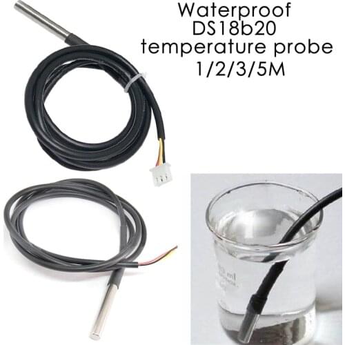 Waterproof Digital Temperature Sensor Probe NTC Thermistor Thermal Cable Thermistors Thermal Sensors Temperature Heater Cable