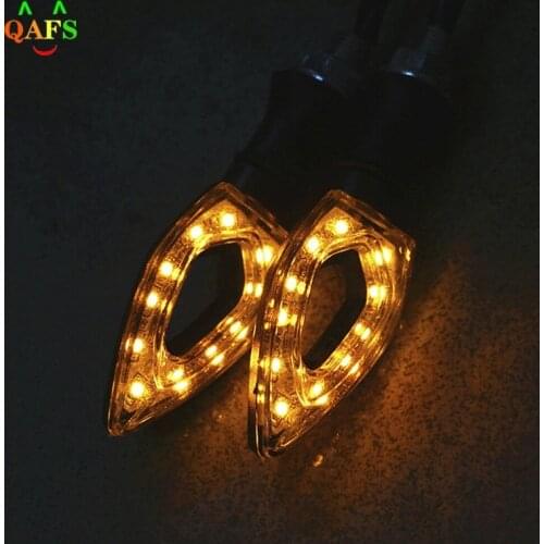 1Pc Tail Lights Indicators for Moto Motorbike Motorcycle Accessories yellow red 12 LED Turn Signal Motorcycle Turn Signals Light