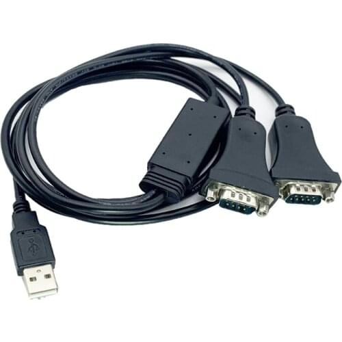 One-To-Two-Port Serialline DB9 Male Com 9-Pin RS232 Serial Line,Male