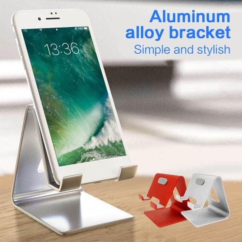 FLOVEME No Fading Aluminum Alloy Tablet Phone Holder Anti-Slip Desktop Mobile Phone Holder Stand Scratch Resistant Metal Bracket