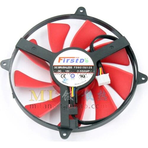 Firstd FD9015U12S DC12V 0.55A 4 line pwm cooling fan