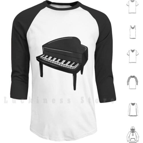 Artistic Piano Hoodie Long Sleeve Artistic Piano Fun Cute Music Love Funny Love For Music Creative Musical Instrument