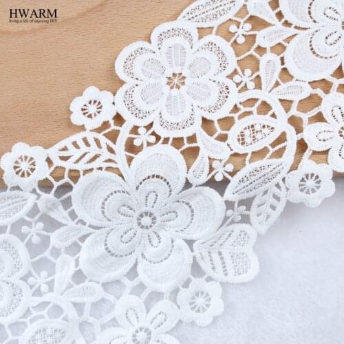 HWARM 5yard arts craft sewing fabric african lace 2020 high quality lace wedding decoration trim DIY Watersoluble wedding sewing