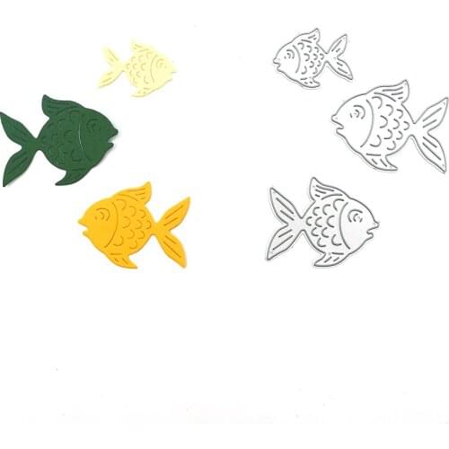 Julyarts Fish New Cutting Dies Stencils for Card Making Scrapbooking DIY Album Paper Card Craft Embossing Die Cuts