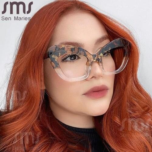 Cat Eye Anti Blue Light Blocking Glasses Optical Glasses Women Men Computer Glasses Reading Prescription Spectacle Frames Unisex