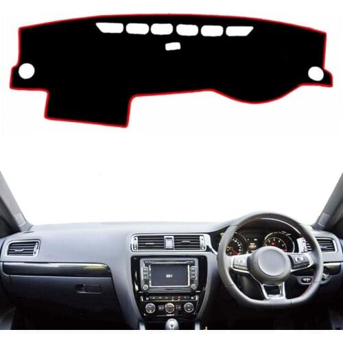 Car Dashboard Cover Mat Pad Sun Shade Instrument Carpet Styling For Volkswagen VW Jetta Vento MK6 2011 2012 2013 2014 2015-2018