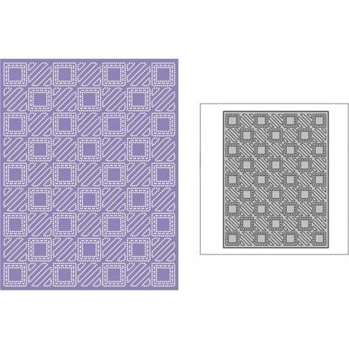 New Dotted Lattice Grid Plate 2021 Metal Cutting Dies for DIY Scrapbooking and Card Making Decorative Embossing Craft No Stamps