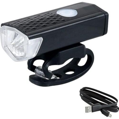 Wholesale Bike Light USB Rechargeable 300 Lumen 3 Mode Bicycle Front Light Lamp Bike Headlight Cycling LED Flashlight Lantern