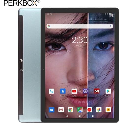 Perkbox T10 tablet 32GB eMMC Storage Android 9.0 Pie Dual Camera 5.0MP Unlocked Phone Call WIFI Bluetooth 10 inch tablet