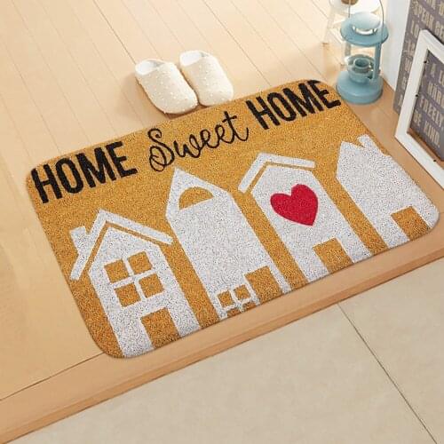 Drop Shipping New Letter Coral Fleece Floor Mat Bath Anti Slip Door Mat Rugs and Carpets for Home Living Room Bedroom