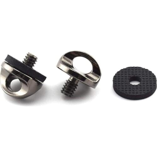 1/4" Camera Neck Strap Screw Holder, SDTC Tech 2 Pack 1/4-20 Thread Camera Screws with Rubber Washer for Quick Install/Release W