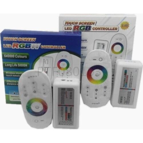Touch Screen LED RGB / RGBW Controller 2.4G Wireless DC12-24V Touch RF Remote Control For RGB /RGBW LED Strip