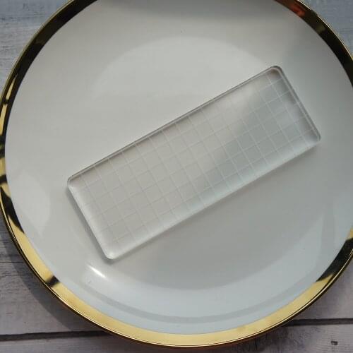 Grid transparent stamp bottom use 15.8*5.8cm silicone stamps use scrapbooking decoration use