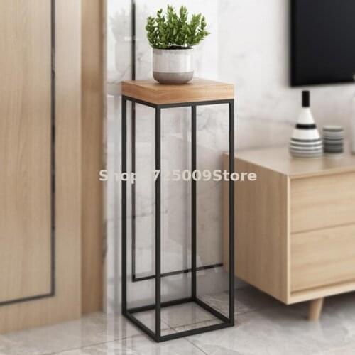 Flower shelf rack decoration living room indoor simple succulent shelf outdoor balcony multi-layer solid wood floor-standing she