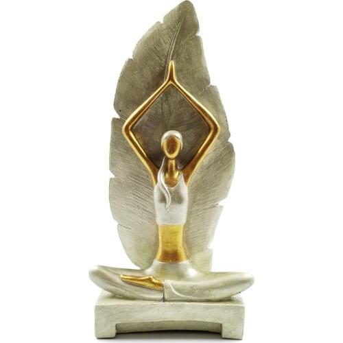 Souvenir trinket miniature sculpture small home ornaments woman doing yoga женщина занимается йогой