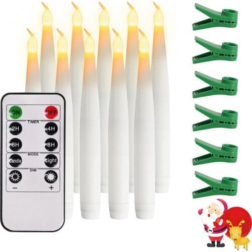 Tree Decoration LED Candles Wireless Remote Control Tealights Battery Operated Light for Home Christmas Party Holiday Decoration