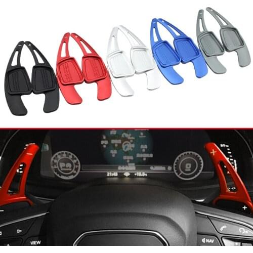 Steering Wheel Paddle For Audi A3 S3 A4 S4 B9 A5 S5 Q2 Q5 Q7 TT TTS Aluminum Gear Box Shift Extension Interior Accessories Trims