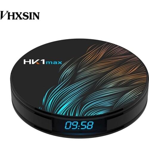 VHXSIN 20PCS/LOT HK1 MAX Smart TV BOX RK3318 4g ram 32g/64g rom Quad core Digital Display