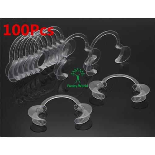 High Quality 100Pcs Cheek Openers Medium Size Cheek Retractor C-Shape Intraoral