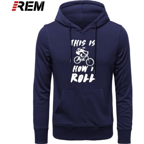 Funny This Is How I Roll Mountain Biker Graphic Mens Style Fashion long Sleeves Oversized Streetwear Hoodies, Sweatshirts