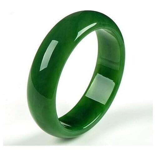 100% real green jade bangles natural handmade bracelets floating flower emerald ladies bracelet jade gift Bangles Lady PartyGift