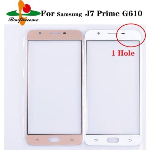 10Pcs\ot For Samsung Galaxy J7 Prime G610 G610M G610DS G610F G610Y LCD Front Touch Screen Glass Outer Lens Panel Replacement