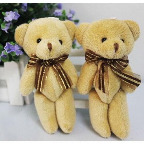 12CM Adorable kawaii toys for children Soft Teddy Bear Brown Plush Kids Baby Toys Birthday Gift kids toys