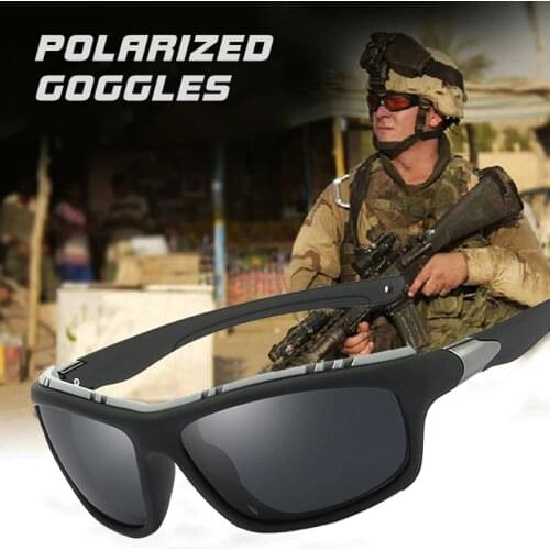 2020 Square Men Polarized Army Sports Driving Sunglasses Tactical Male Goggles Anti-glare Sun Glasses Male zonnebril heren UV400