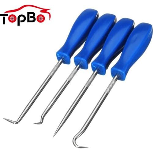Hot 4Pcs Auto Car Pick Hook Set O Ring Oil Seal Gasket Puller Remover Craft Hand Tool Car Remover Tool Set