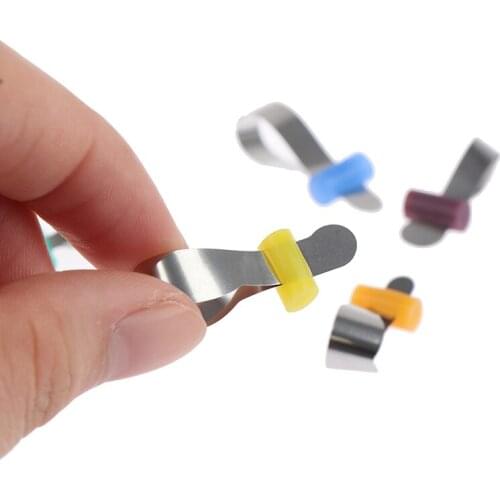 50PCS/Box Dental Matrix Sectional Contoured Metal Matrices Bands Dental Matrix Rings Full Teeth Replacement Dentsit Oral Care