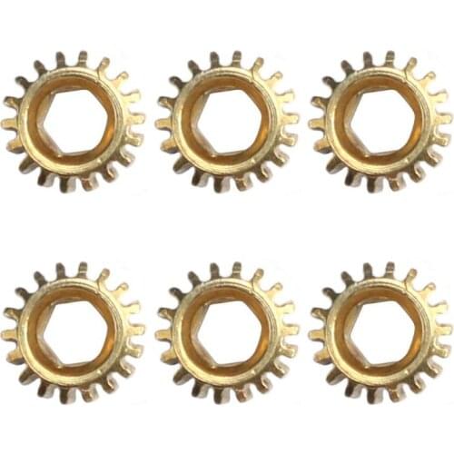 6pcs Tuners Tuning Pegs Machine Heads Mount Hex Hole Ratio 1/18 Gears for Guitar Instrument