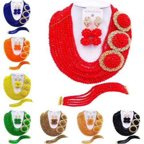 ACZUV African Beads Jewelry Set for Women 10C-3PH001