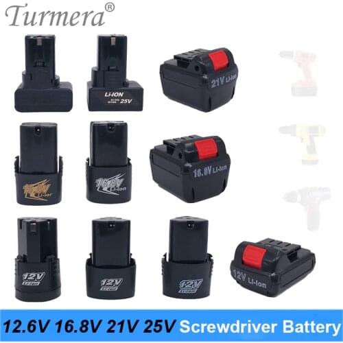 12v 16.8v 21v 25v screwdriver lithium battery electric drill battery Cordless screwdriver charger battery for power tools