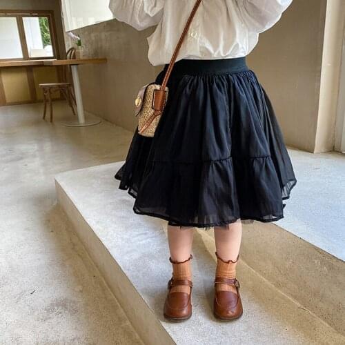 Girl Ball Gown Skirt Kids Princess Girls Skirts Korean Style Lovely Children mesh Skirt Baby Girls Clothes QZ254