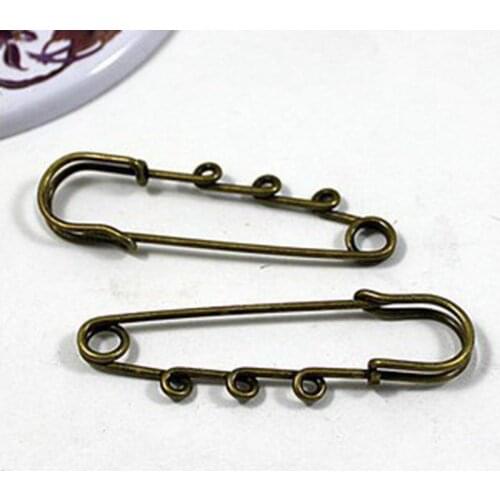 20pcs/lot 60 mm 3 holes Bronze metal jewelry and component brooch DIY Scrapbook jewelry accessories 008004006