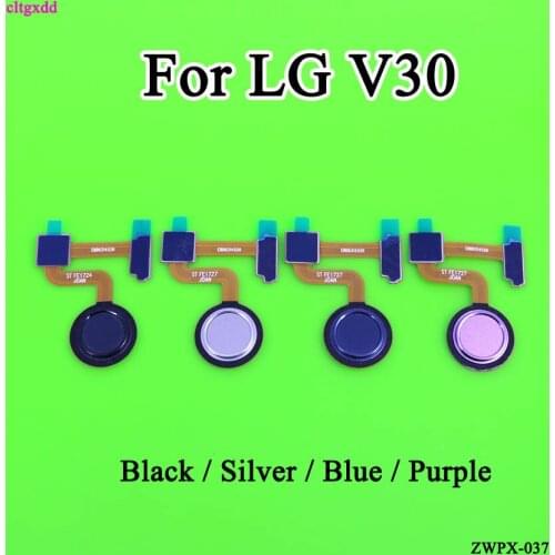 Cltgxdd for LG V30 V30+ Fingerprint Scanner Sensor Home Button Connector Flex Cable Finger Print Flex Replacement